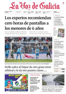 FERLLO SALVA AL DÉPOR DE OTRO GRAVE ERROR ARBITRAL Y LE DA TRES PUNTOS CLAVES