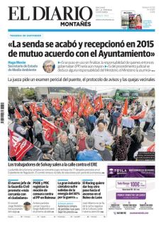 LOS TRABAJADORES DE SOLVAY SALEN A LA CALLE CONTRA EL ERE