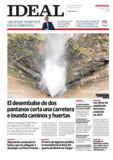 EL DESEMBALSE DE DOS PANTANOS CORTA UNA CARRETERA E INUNDA CAMINOS Y HUERTAS