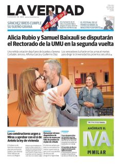 ALICIA RUBIO Y SAMUEL BAIXAULI SE DISPUTARÁN EL RECTORADO DE LA UMU EN LA SEGUNDA VUELTA