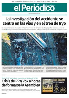 LA INVESTIGACIÓN DEL ACCIDENTE SE CENTRA EN LAS VÍAS Y EN EL TREN DE IRYO