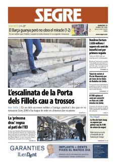 L’ESCALINATA DE LA PORTA DELS FILLOLS CAU A TROSSOS