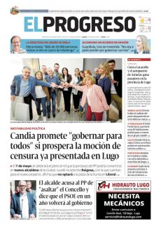 CANDIA PROMETE "GOBERNAR PARA TODOS" SI PROSPERA LA MOCIÓN DE CENSURA YA PRESENTADA EN LUGO