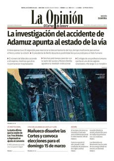 LA INVESTIGACIÓN DEL ACCIDENTE DE ADAMUZ APUNTA AL ESTADO DE LA VÍA
